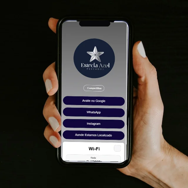 Modelo de bio-site Estrela Azul Pescados